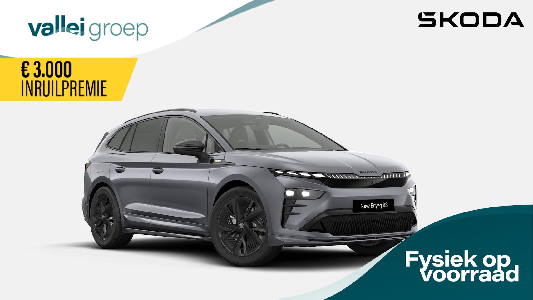 Skoda Enyaq iV - RS Elektromotor 250 kW / 340 PK SUV | Adaptive Cruise Control | RS Interieur | Elektrisch - AutoWereld.nl