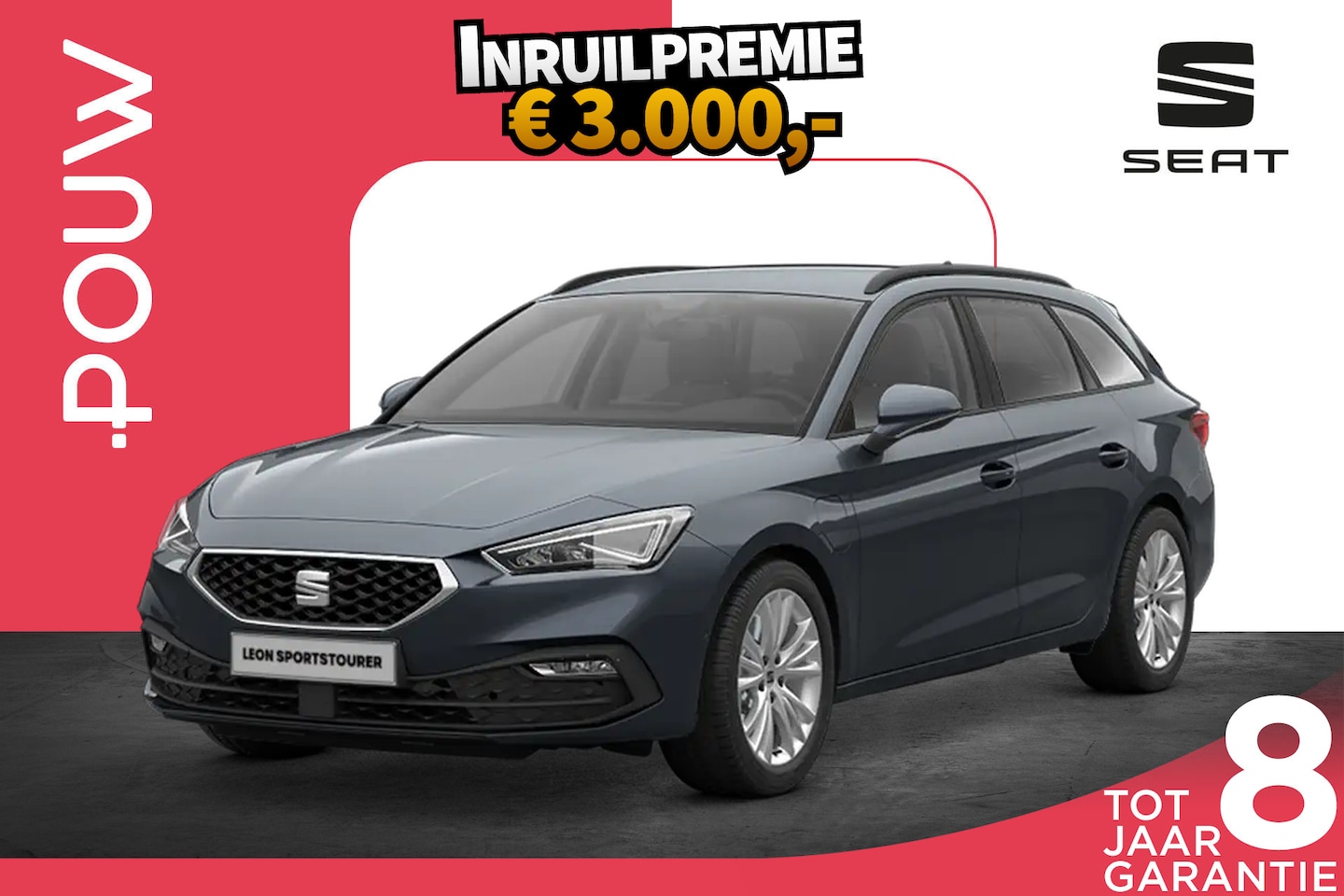 SEAT Leon Sportstourer - 1.5 TSI 204pk e-Hybrid Style Business Intense | Trekhaak | 17 Inch Velgen - AutoWereld.nl