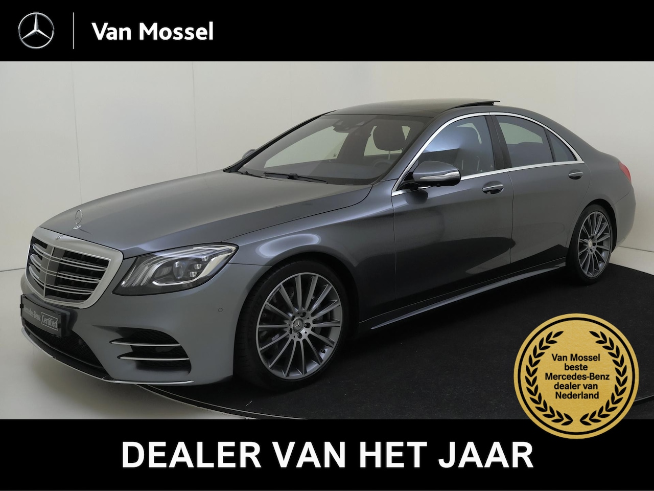 Mercedes-Benz S-klasse - 560 4Matic Premium Plus / Burmester / Panoramadak / Headup Display / Magic Vision / Sluitb - AutoWereld.nl