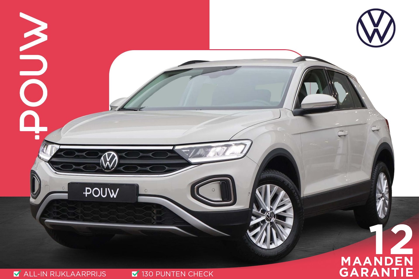 Volkswagen T-Roc - 1.5 TSI 150pk DSG Life | Trekhaak Afneembaar | Navigatie | PDC | DAB radio - AutoWereld.nl