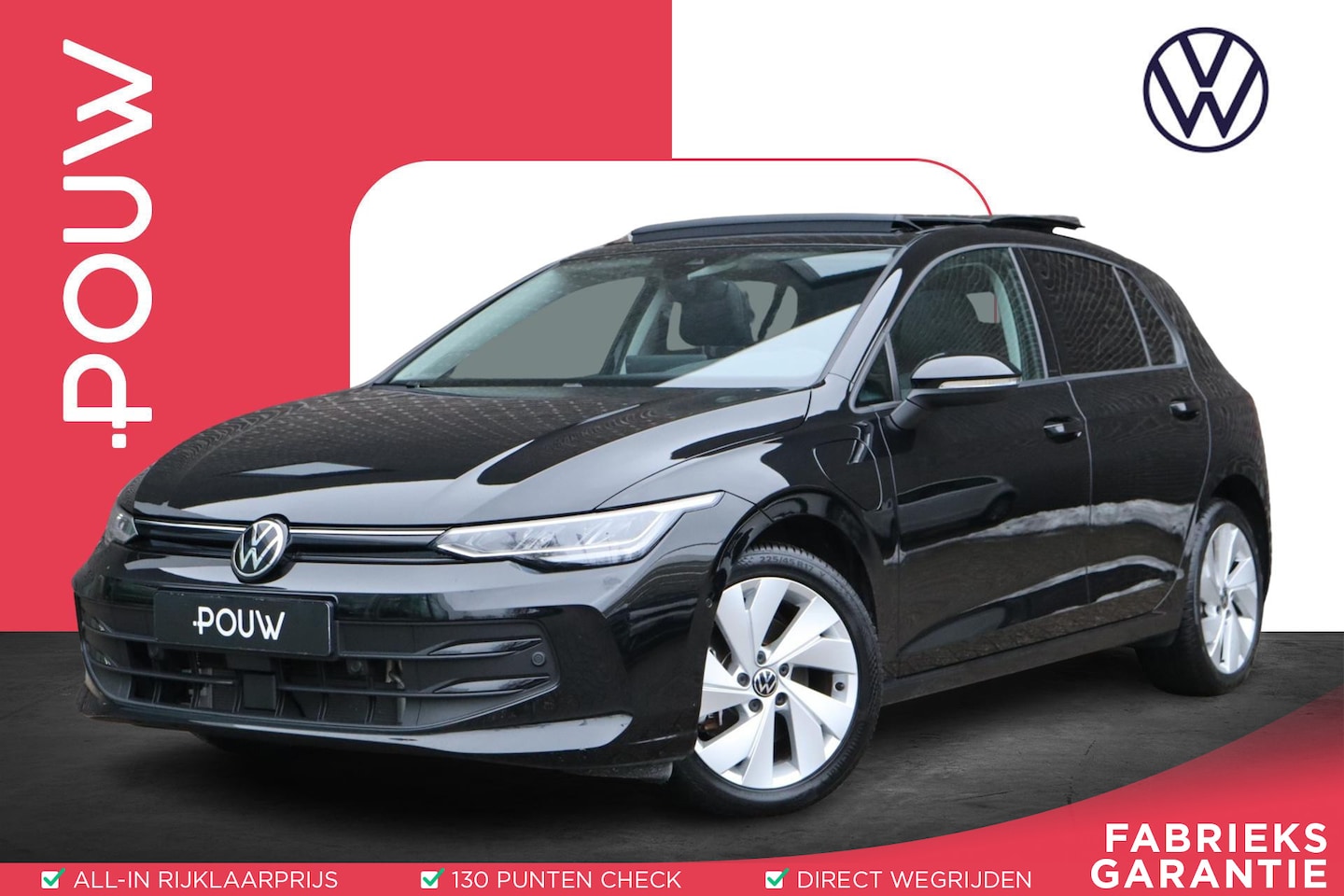 Volkswagen Golf - 1.5 eHybrid 204pk Life Edition | Panoramadak | Trekhaak Wegklapbaar | Navigatie - AutoWereld.nl