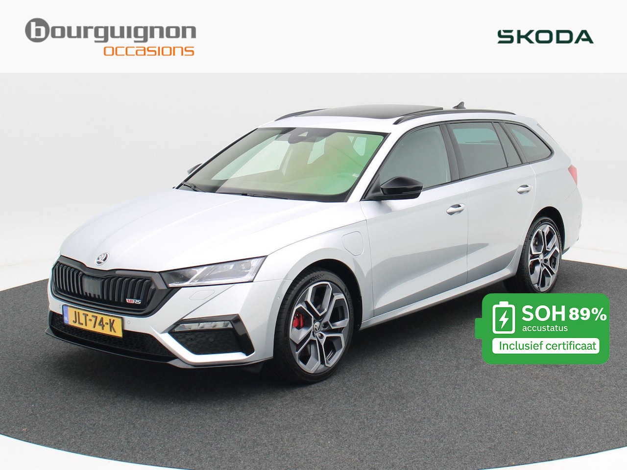 Skoda Octavia Combi - 1.4 TSi 245 Pk Automaat RS iV PHEV Business | Adaptive Cruise | CarPlay | Navigatie | Pano - AutoWereld.nl