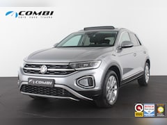 Volkswagen T-Roc - 1.0 TSI Style > 116pk/Pano.schuifdak/Camera/Stoelverwarming/IQ.Led/Pyrite Silver