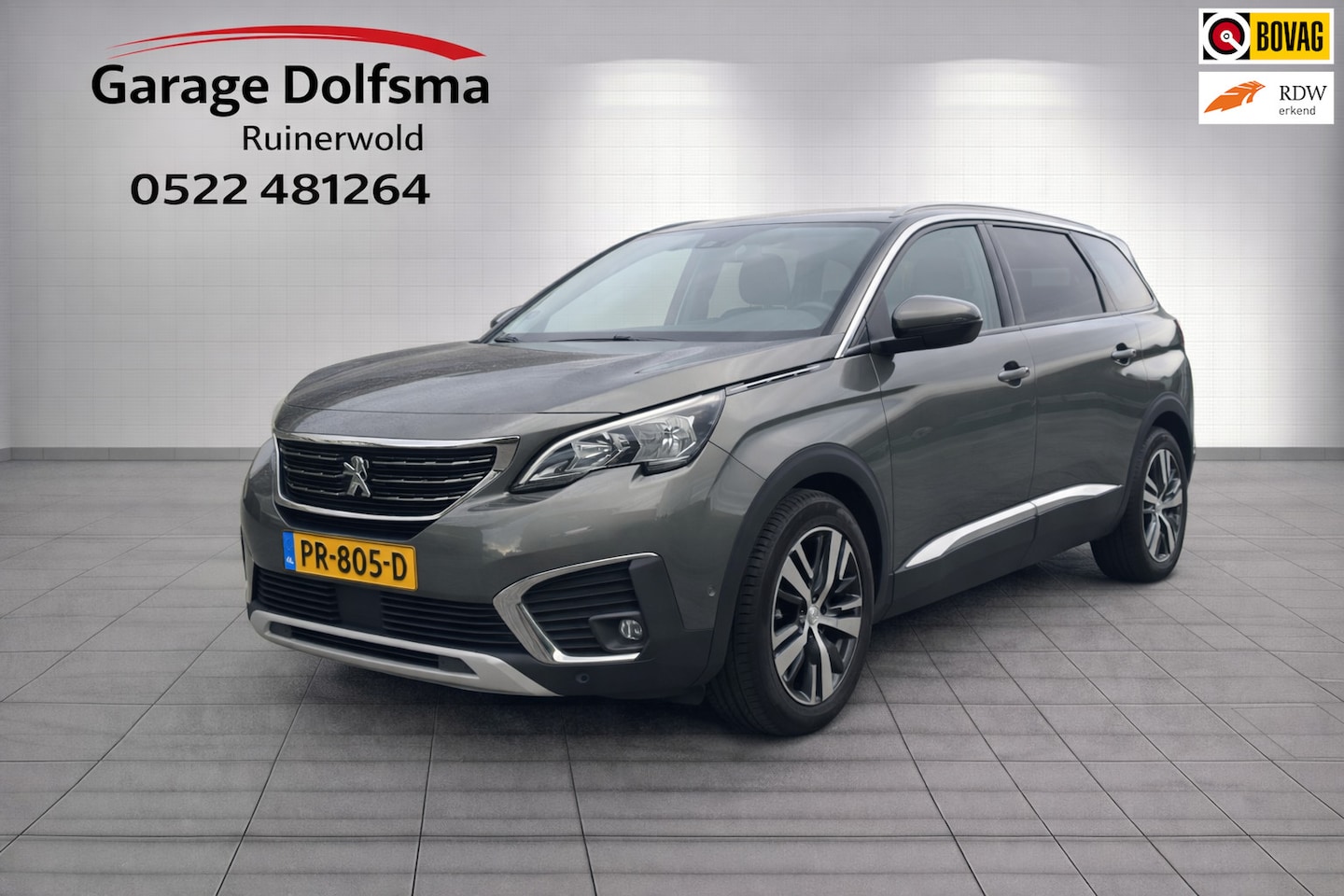 Peugeot 5008 - 1.2 PureTech Allure-Camera-7 Pers-NL auto-18"-1/2 leer- - AutoWereld.nl