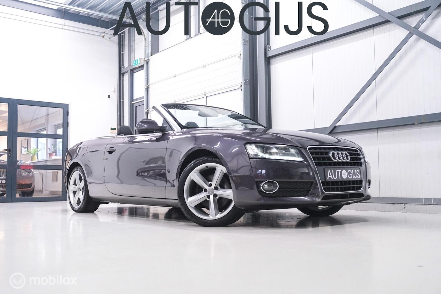 Audi A5 Cabriolet - 1.8 TFSI Pro Line S | NAP NL auto | Amethist Grey | Leder | youngtimer | LED | Zeer mooi | - AutoWereld.nl