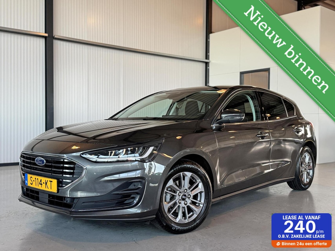 Ford Focus - 1.0 EcoBoost Hybrid Titanium|Navi|CarPaly|ECC| - AutoWereld.nl