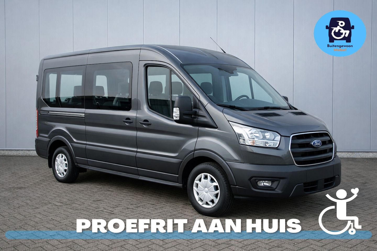 Ford Transit - Rolstoelbus 2024 |NIEUW | 2100 km (!) - AutoWereld.nl