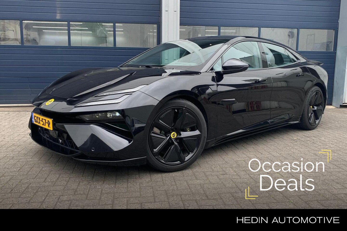 Lotus Emeya - Base 102 kWh | Intelligent Glass Roof | Luchtvering | 21" Glossy black velgen | Alcantara - AutoWereld.nl