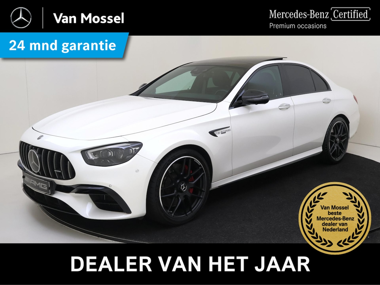 Mercedes-Benz E-klasse - AMG 63 S 4MATIC+ AMG /Panoramadak /HUD /Burmester /Rijassistentiepakket plus - AutoWereld.nl