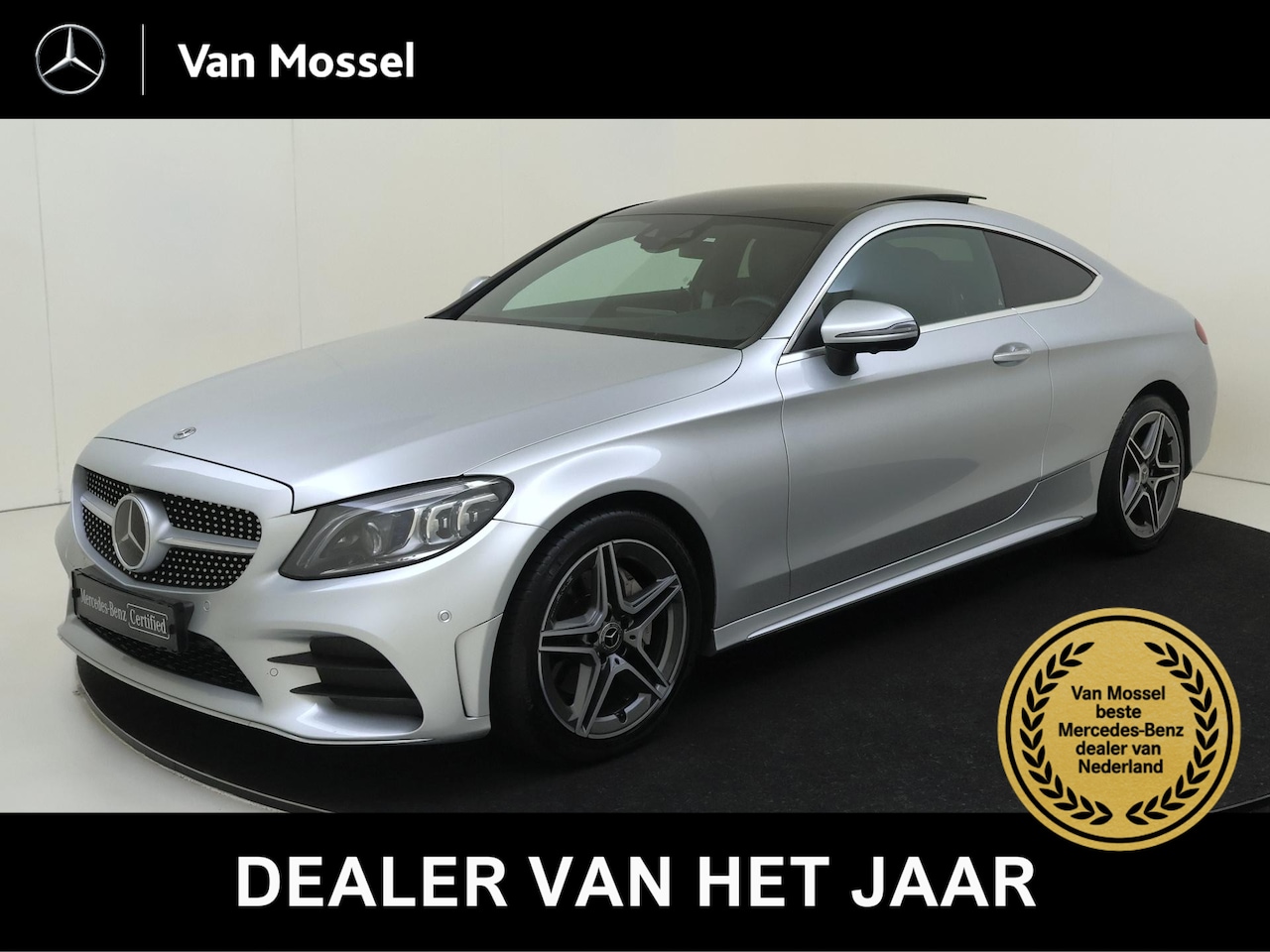 Mercedes-Benz C-klasse Coupé - 200 Premium Plus Pack Facelift /Digitale cockpit /Panoramadak /Burmester /Rijassistentiepa - AutoWereld.nl