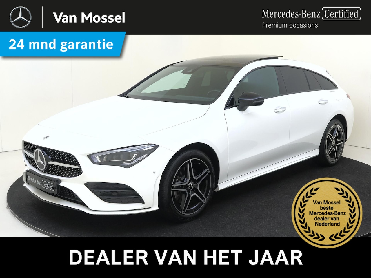 Mercedes-Benz CLA-klasse Shooting Brake - 250 e Business Solution AMG Limited / Panoramadak / Burmester / Nightpakket / Keyless Entr - AutoWereld.nl