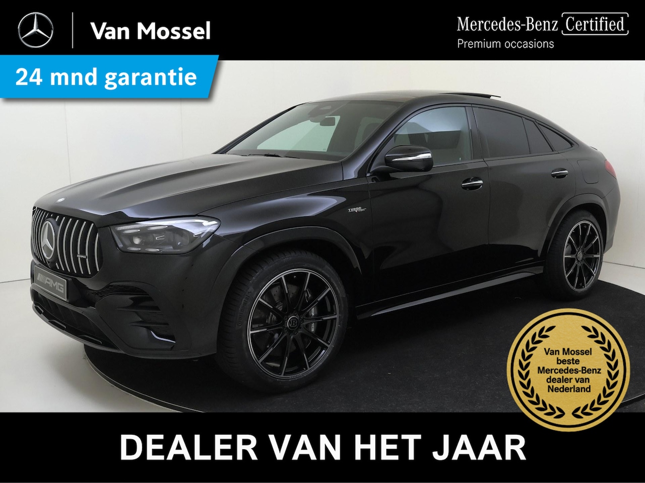 Mercedes-Benz GLE-Klasse Coupé - AMG 53 Hybrid 4MATIC+ Premium Plus / Panoramadak / 22 inch Brabus/ Burmester/ Softclose/ D - AutoWereld.nl