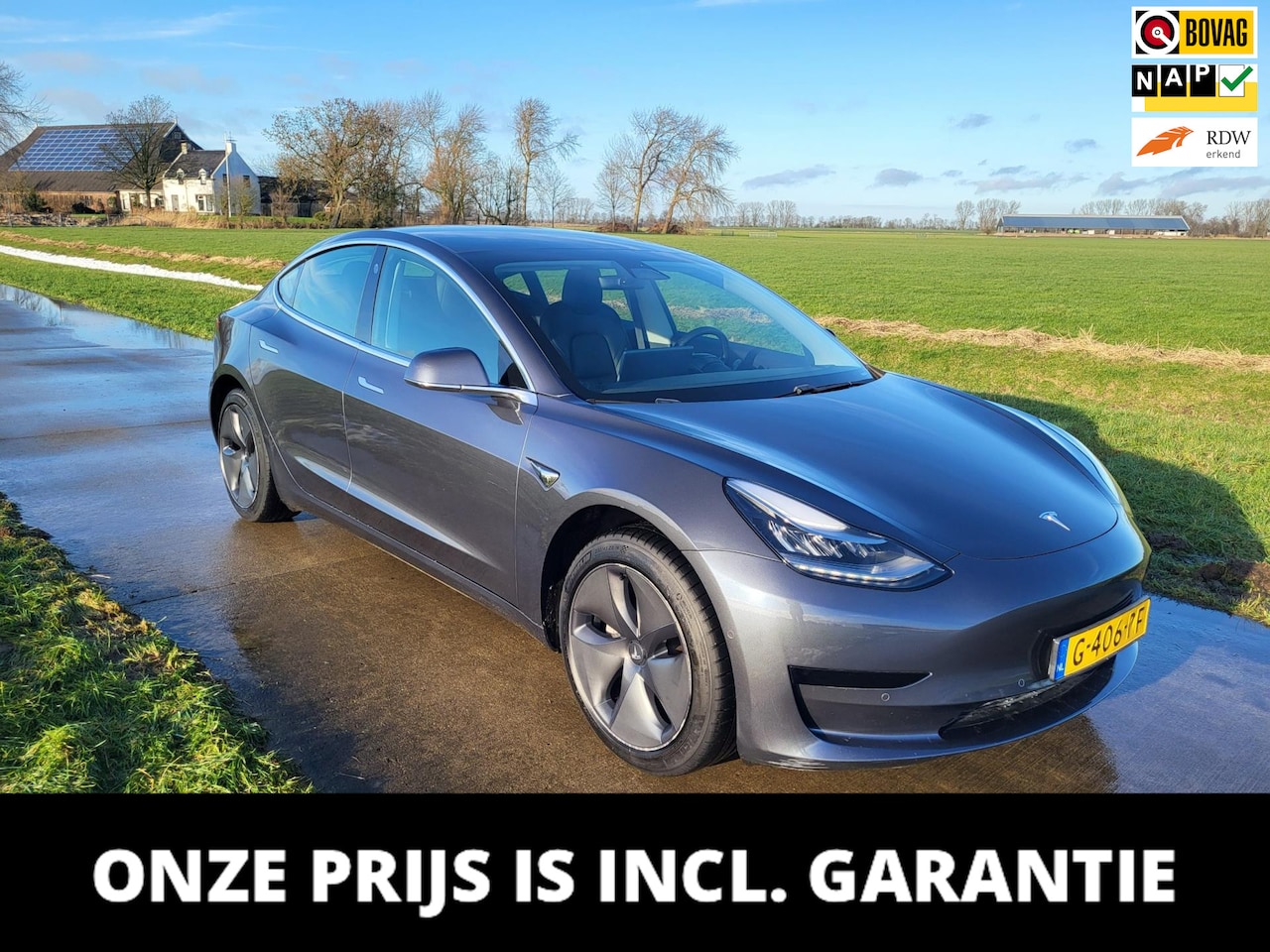 Tesla Model 3 - Standard RWD Plus 60 kWh 129.782km NAP - AutoWereld.nl