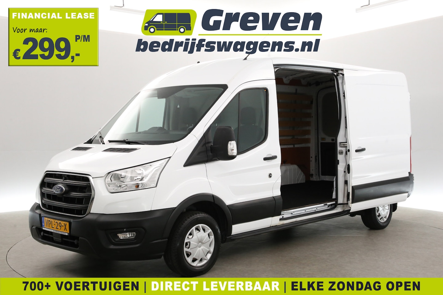 Ford Transit - 2.0 TDCI L3H2 | Euro6 | Airco | Cruise | 3-Zits | 2xSchuifdeur | Parkeersens. - AutoWereld.nl