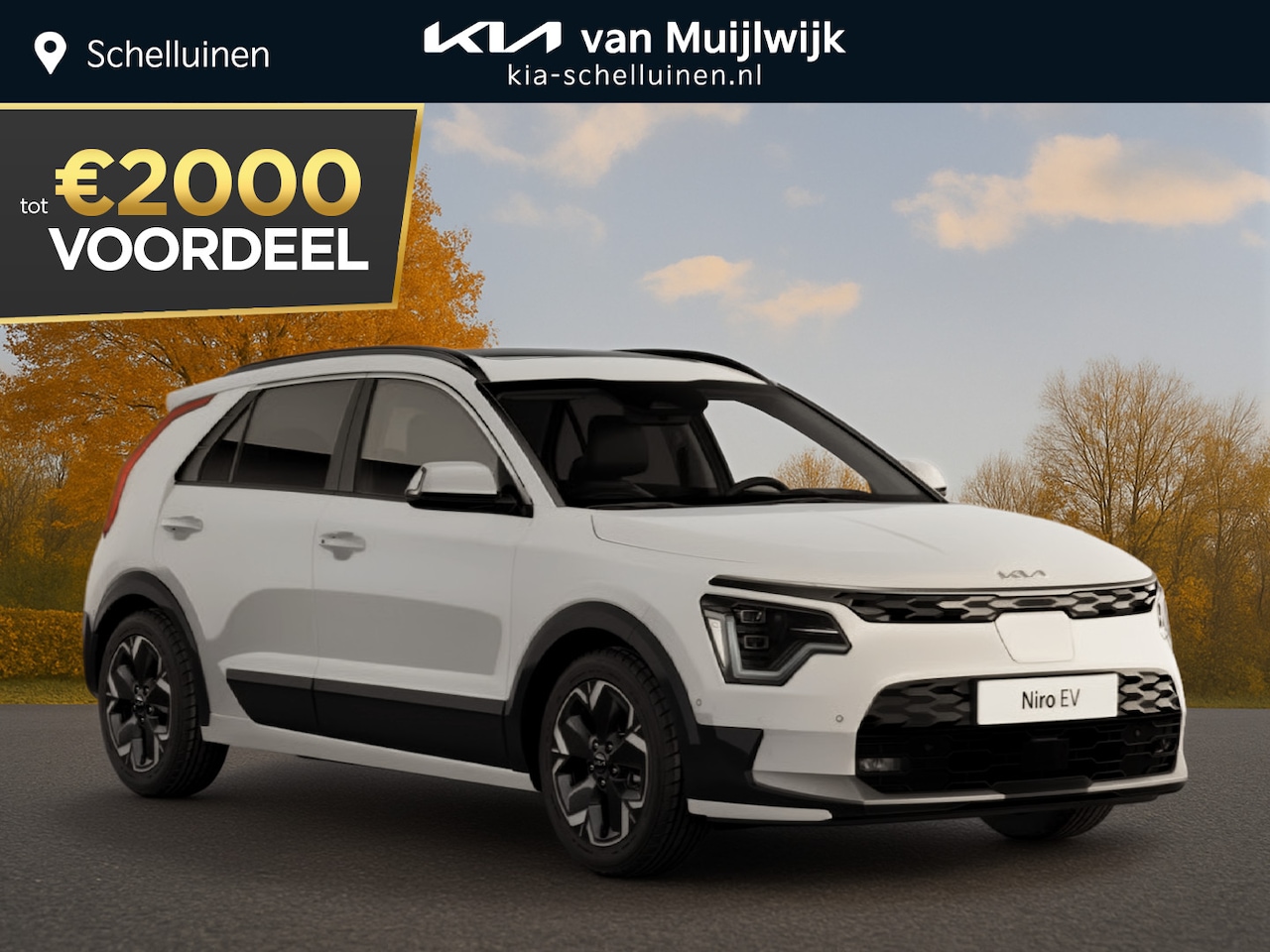 Kia Niro EV - Light 64.8 kWh Nu €2.000,- voordeel! Nu tijdelijk extra scherp geprijsd! - AutoWereld.nl