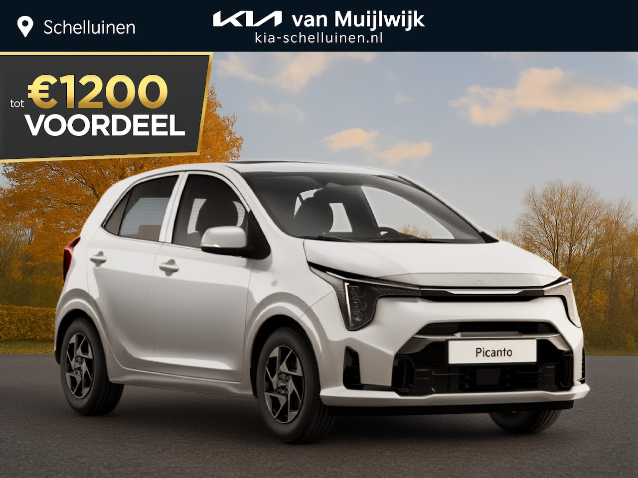 Kia Picanto - 1.0 GDi DynamicPlusLine Nu €1.200,- voordeel! Nu tijdelijk extra scherp geprijsd! - AutoWereld.nl