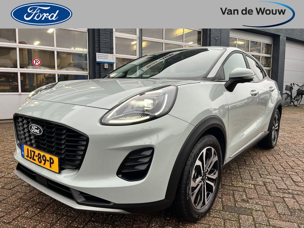 Ford Puma - 1.0 EcoBoost Hybrid Titanium Cactus Grey Nieuwstaat!! - AutoWereld.nl