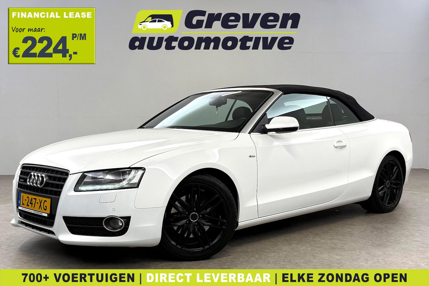 Audi A5 Cabriolet - 2.0 TFSI Quattro S-Line | Cabrio | Soft top | b&o | Clima | Stoelverw. | Cruise | Navi | P - AutoWereld.nl