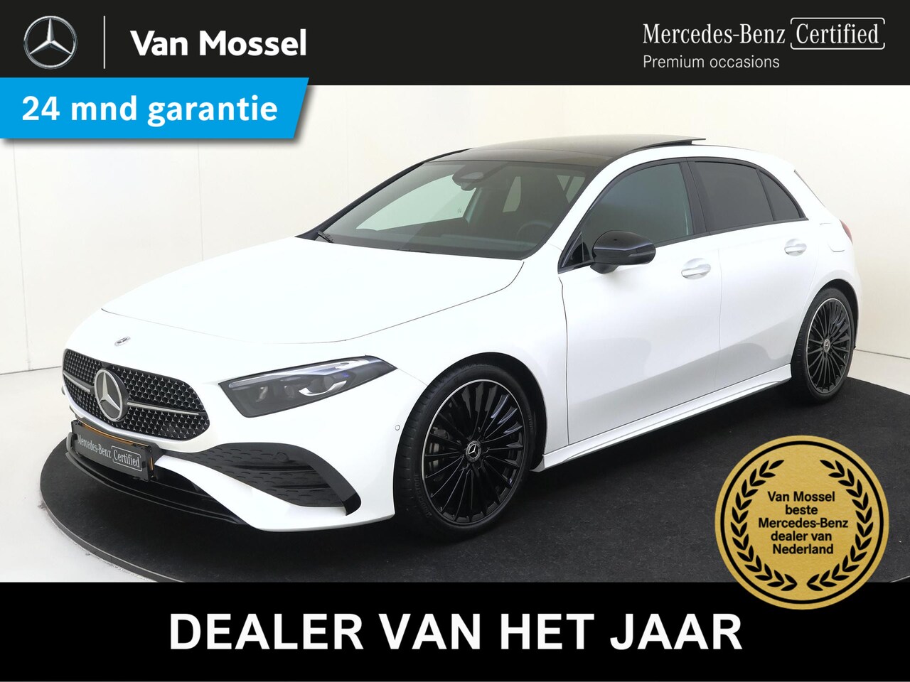 Mercedes-Benz A-klasse - 180 Star Edition AMG Line Panoramadak / Nightpakket / Keyless / 19'' Velgen / Parkeercamer - AutoWereld.nl