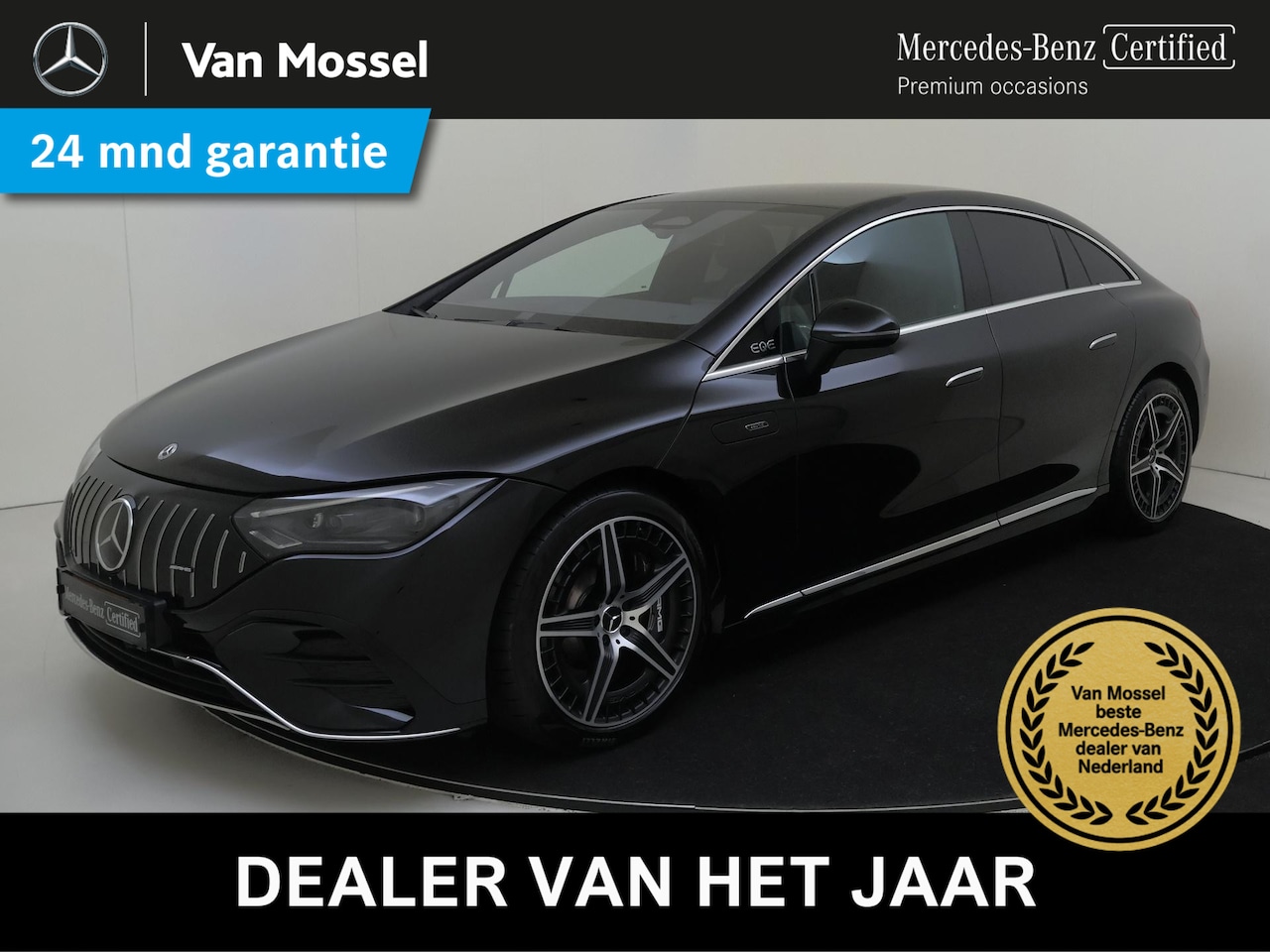 Mercedes-Benz EQE - AMG 43 4MATIC 90 kWh Burmester / Memory / Parkeercamera / Privacy Glass / 4-Matic / Achter - AutoWereld.nl