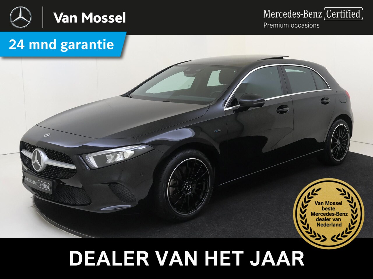 Mercedes-Benz A-klasse - 250 e Panoramadak / Memory Seat / Parkeercamera / Multispaakvelgen / Sfeerverlichting / El - AutoWereld.nl