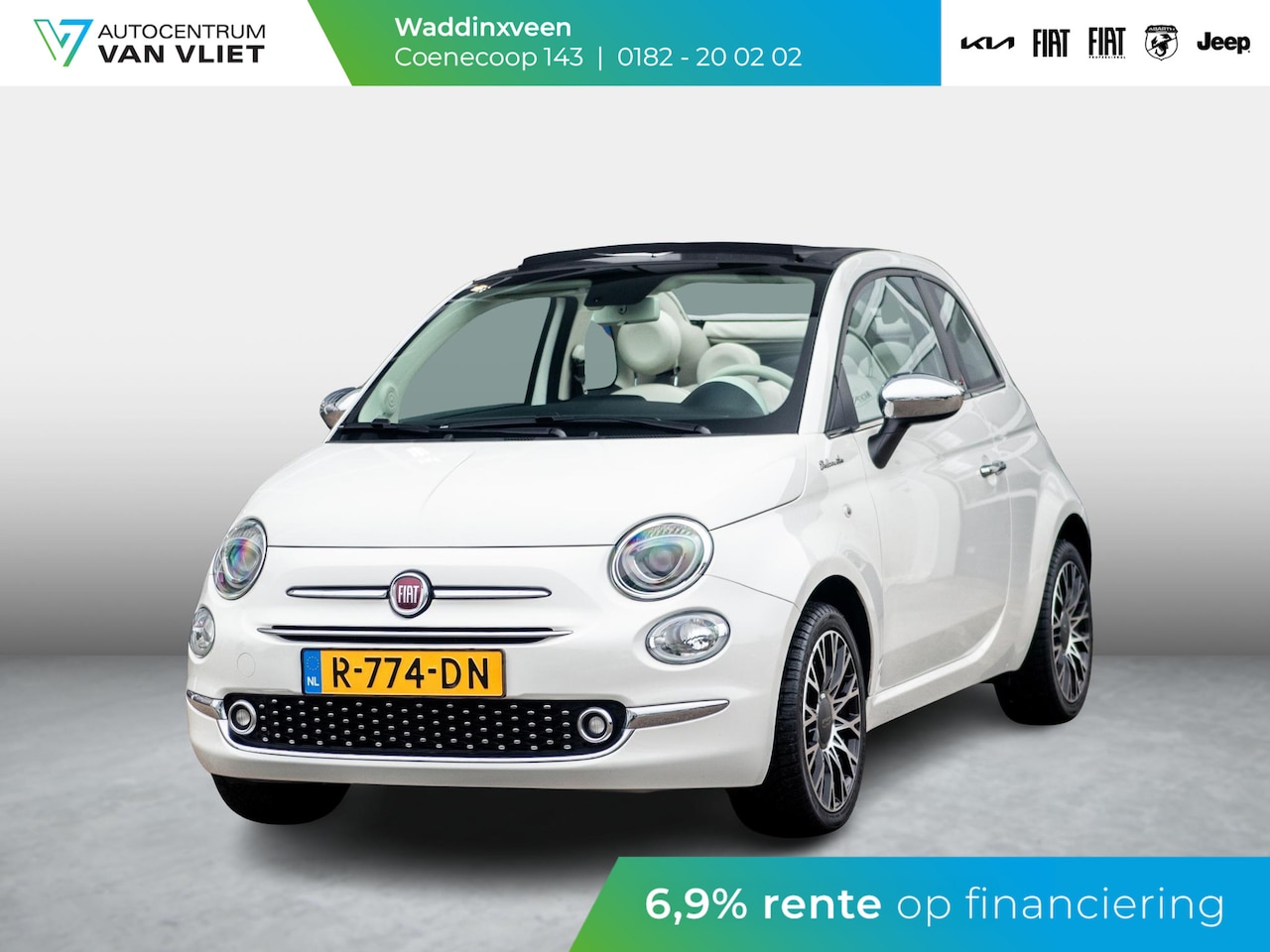 Fiat 500 C - Hybrid Dolcevita | Special Edition | Navi | Clima | Half Leder| 16" | PDC | Apple Carplay - AutoWereld.nl