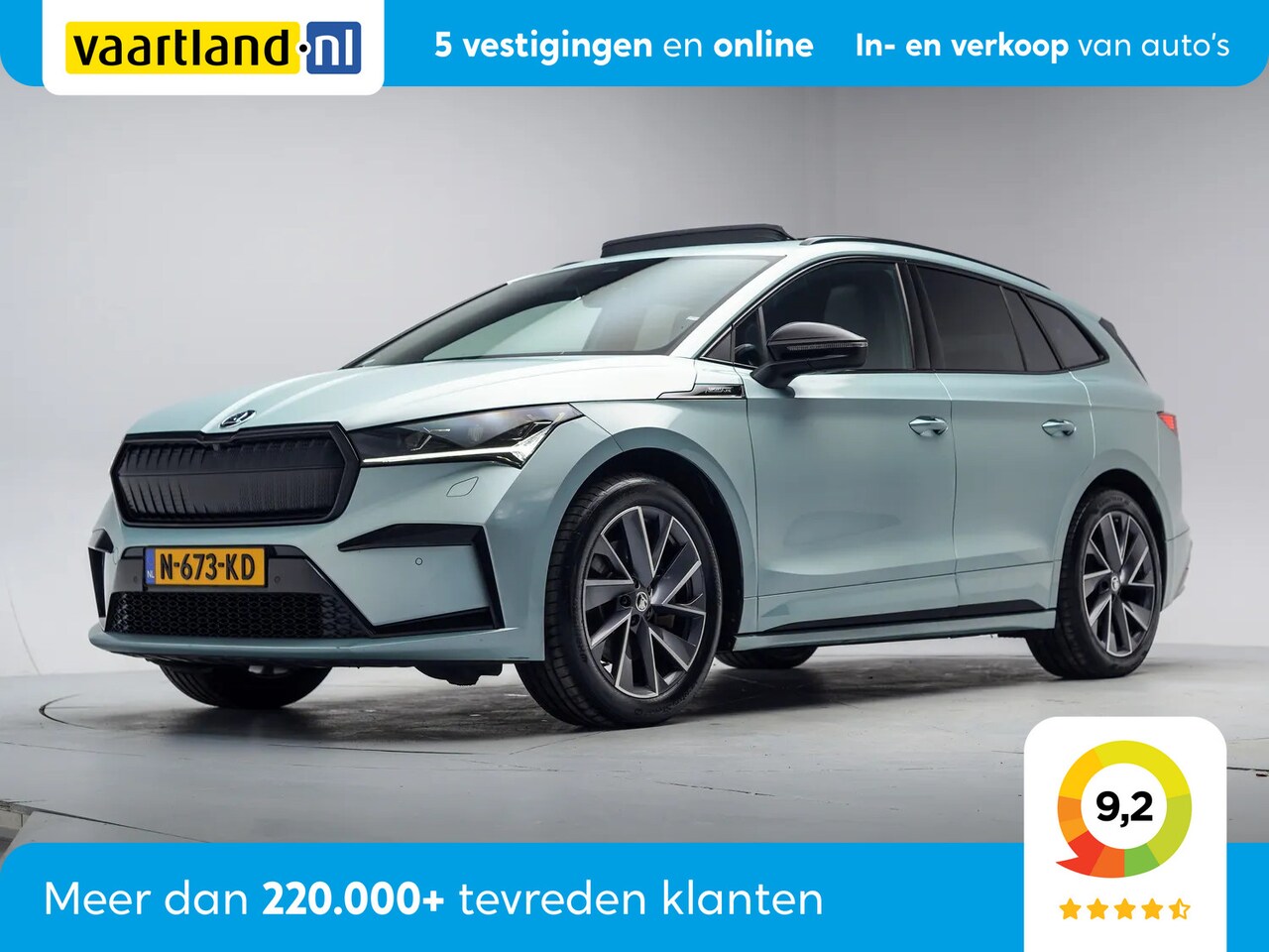 Skoda Enyaq iV - 80 Sportline 3-Fase [ Panorama LED Navi Camera Apple/Android ] - AutoWereld.nl
