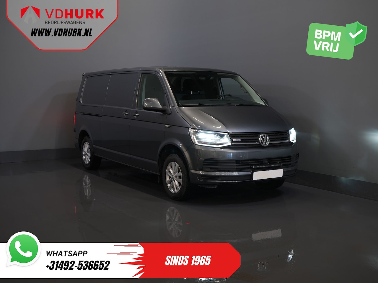 Volkswagen Transporter - 2.0 TDI 150 pk DSG Aut. 4Motion L2 BPM VRIJ! 4x4/ 2x Schuifdeur/ LED/ Adapt. Cruise/ Alarm - AutoWereld.nl