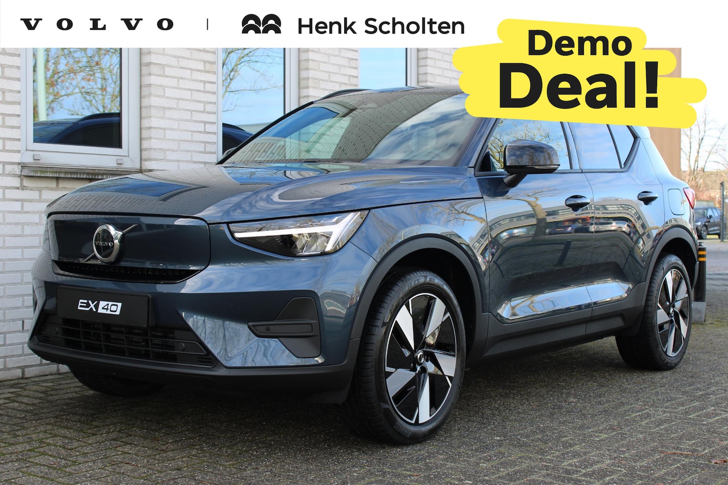 Volvo EX40 - Single Motor Extended Range Business Ed. 82 kWh | Denim Blue metallic | Verwarmbare voorst - AutoWereld.nl