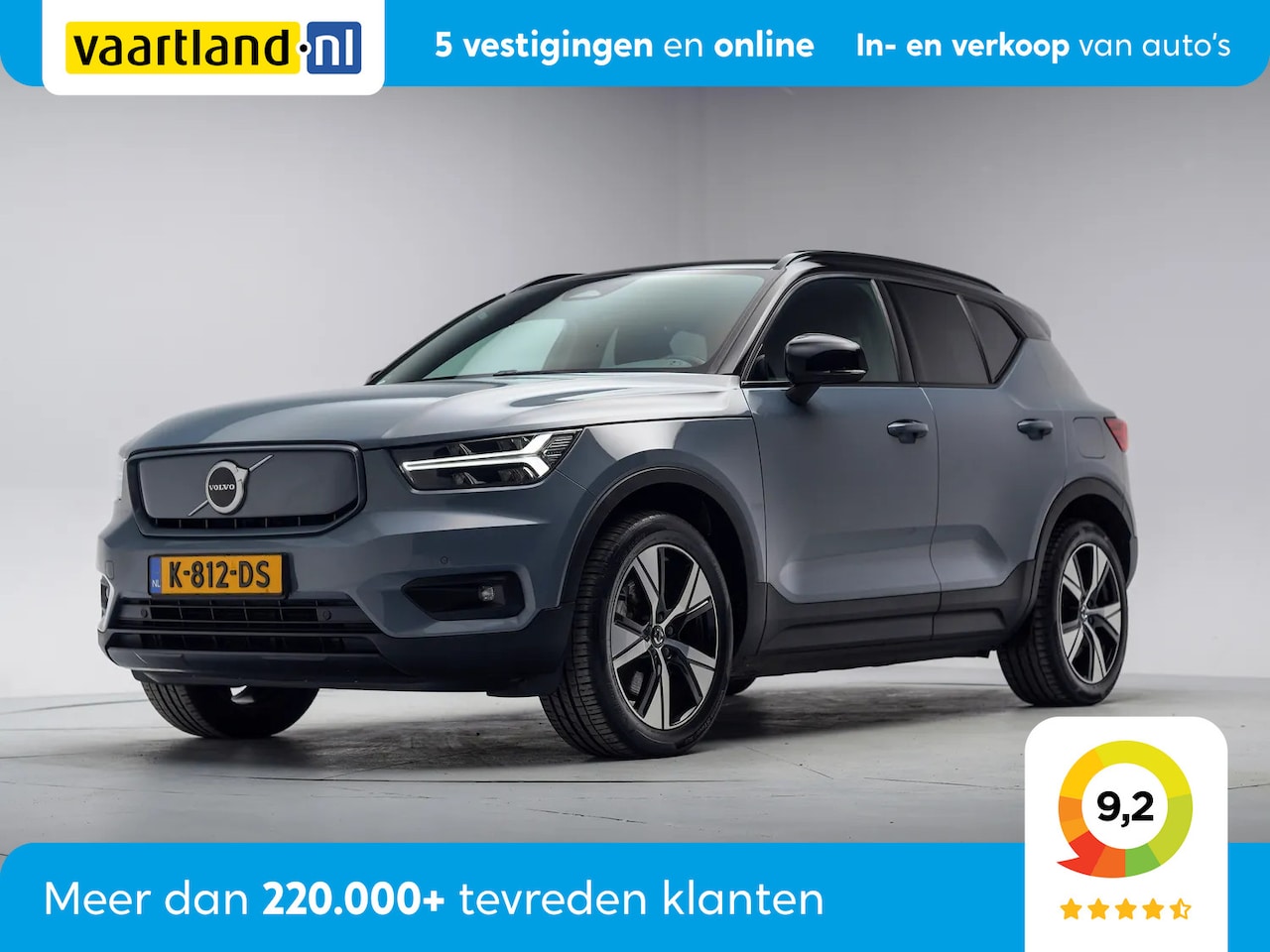 Volvo XC40 - Recharge P8 AWD R-Design 3 fase SOH 91,5% [ Leder/Alcantara Stoelverwarming Adapt.cruise ] - AutoWereld.nl
