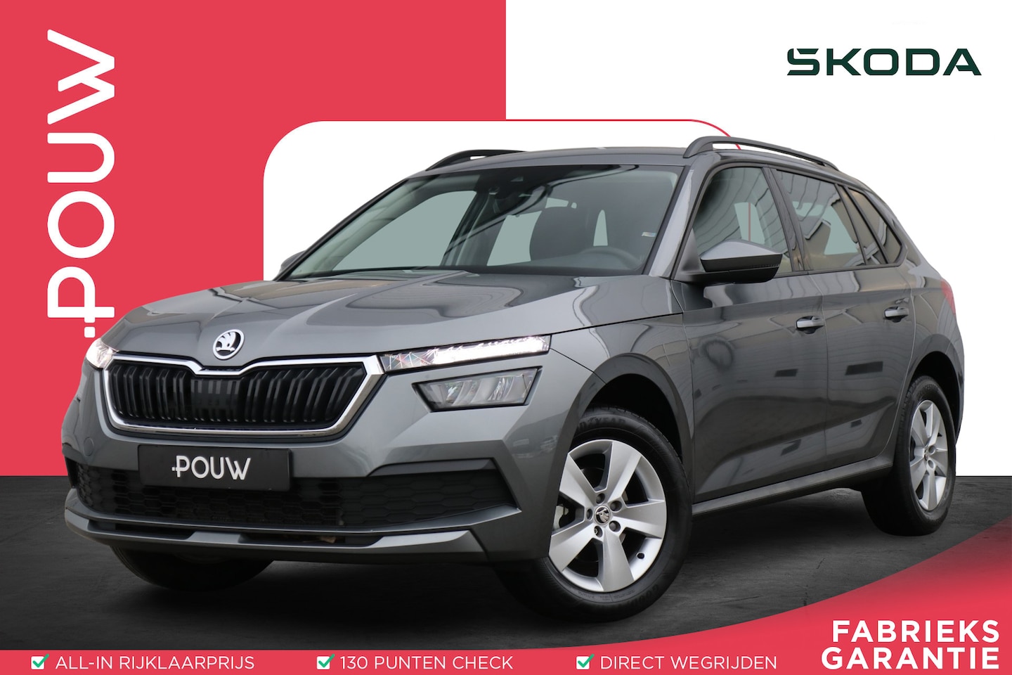 Skoda Kamiq - 1.0 TSI 110pk Ambition | Smartlink | Airco | Parkeersensoren Achter - AutoWereld.nl