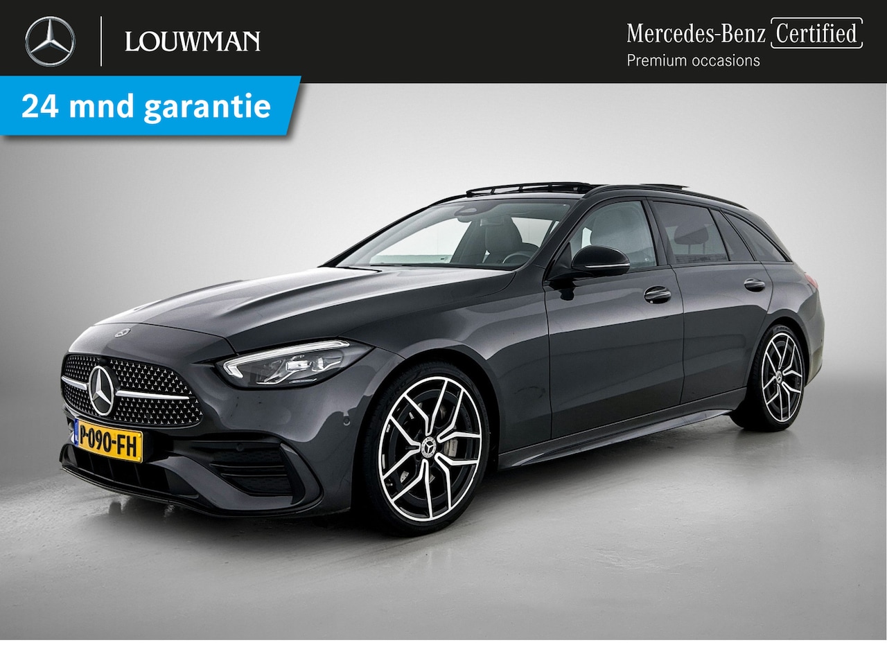 Mercedes-Benz C-klasse Estate - 180 AMG Nightpakket | Panoramadak | Trekhaak | Alarm | Dode Hoek Ass | CarPlay | Parkeerpa - AutoWereld.nl