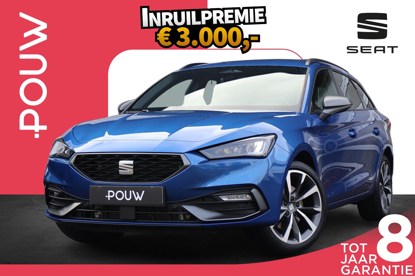 SEAT Leon Sportstourer - 1.5 TSI 204pk e-Hybrid FR Business | Technology Pack | 18" Velgen - AutoWereld.nl