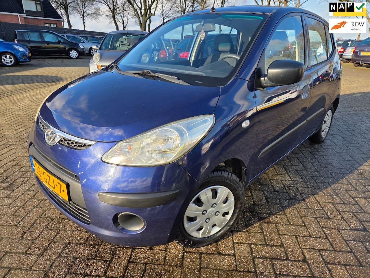 Hyundai i10 - 1.1 Active 5Drs 2008. Stuurbekrachtiging/CV/Elektrische ramen etc.. APK 12-2026 - AutoWereld.nl