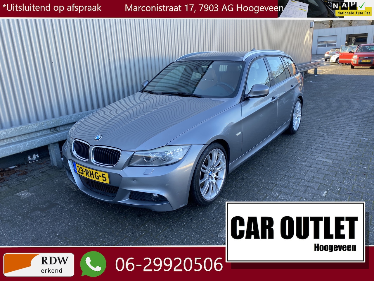 BMW 3-serie Touring - 320i M Sport Edition AUTOMAAT, 149Dkm.NAP, Leer, Navi, CC, PDC, LM, nw. APK – Inruil Mogel - AutoWereld.nl