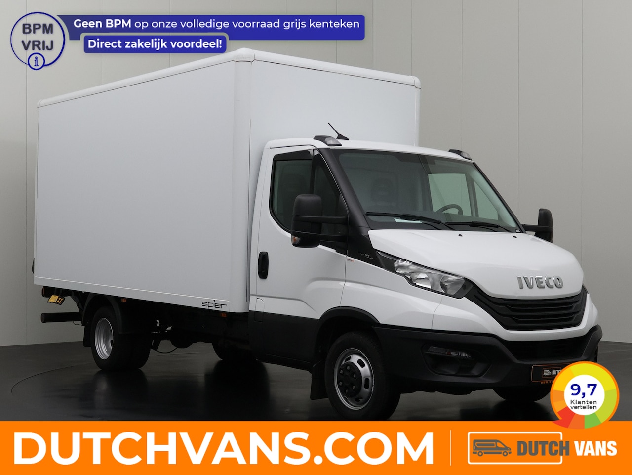 Iveco Daily - 160PK Bakwagen | Laadklep | Euro 6 | 3-Zits | Airco | 3500 Kg | Dubbellucht - AutoWereld.nl