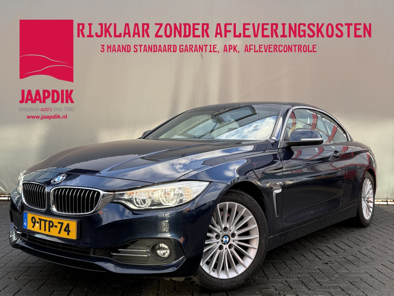 BMW 4-serie Cabrio - BWJ 2014 428i High 245 PK Executive TREKHAAK | FULL LED | STOELVERW. | NEK VERW. | LEDER | - AutoWereld.nl