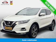Nissan Qashqai - 1.3 DIG-T Tekna Panorama / Leder-Stof / DAB / Apple Carplay & Android Auto / Cruise Contro