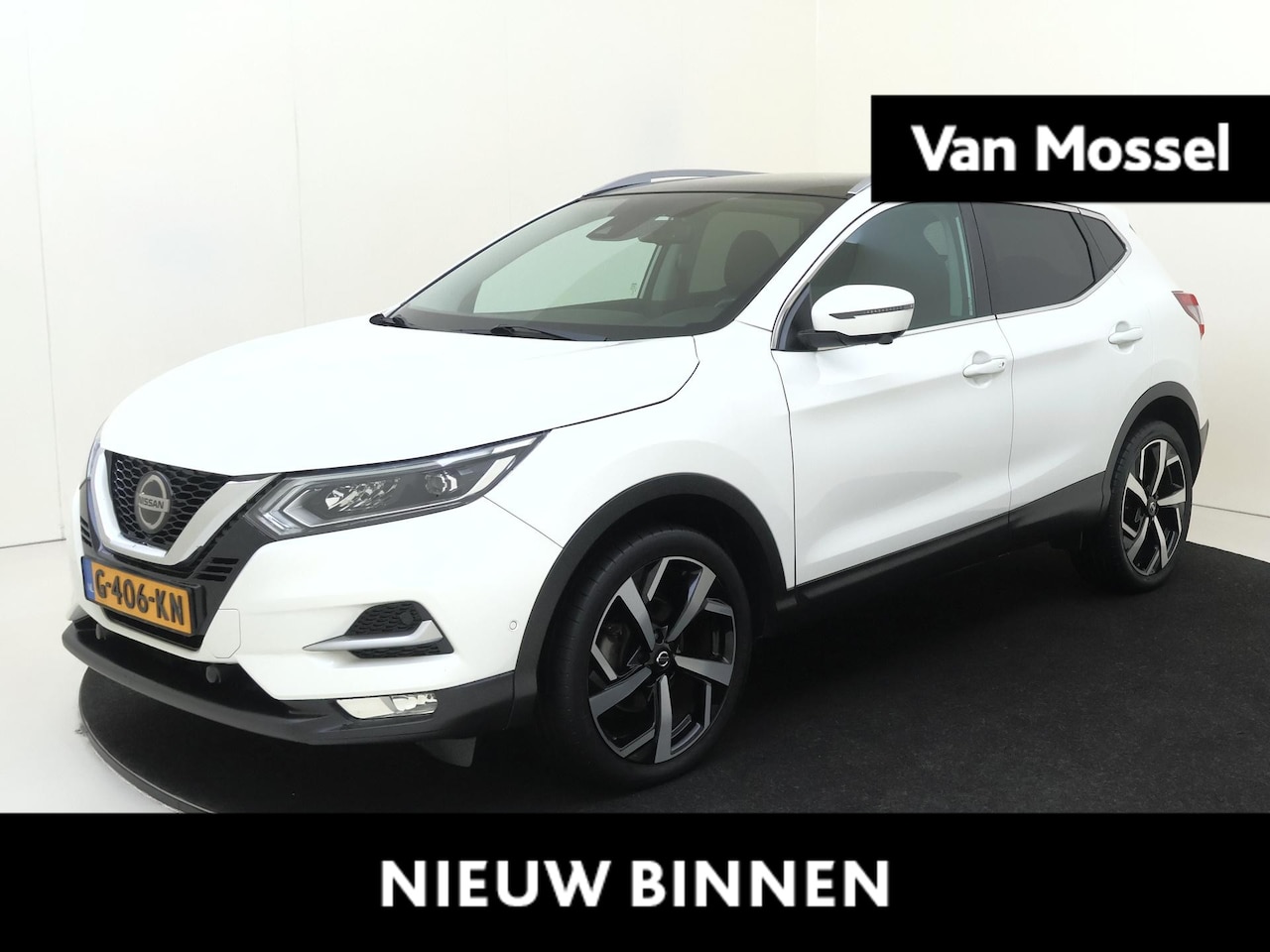 Nissan Qashqai - 1.3 DIG-T Tekna Panorama dak | Stoelverwarming | 360 Camera | Trekhaak - AutoWereld.nl