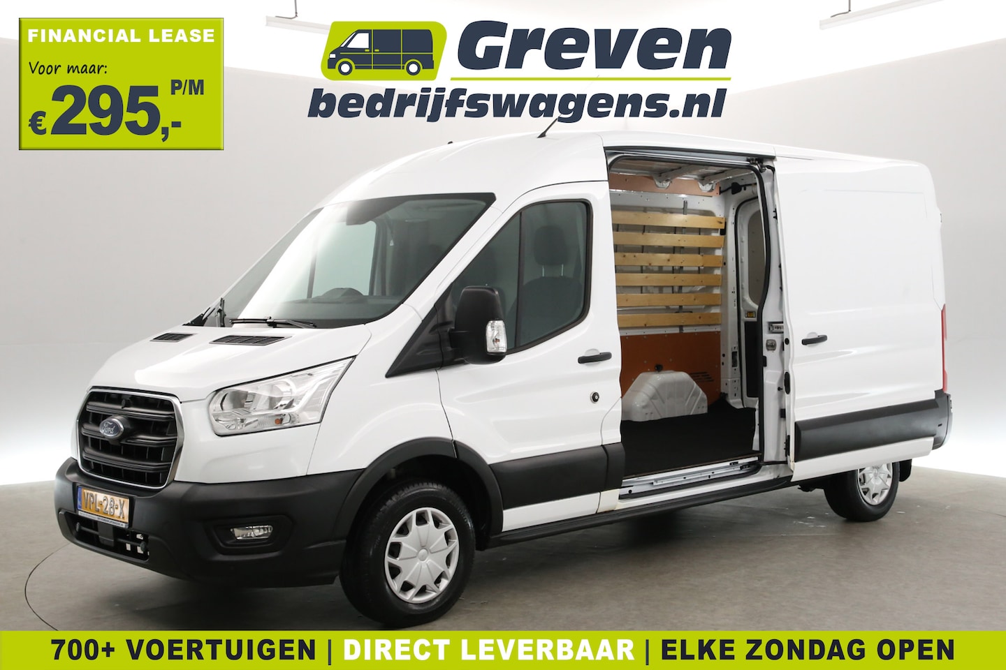 Ford Transit - 310 2.0 TDCI L3H2 | 3-Zits | Airco | Cruise | 2xSchuifdeur | Parkeersens. - AutoWereld.nl
