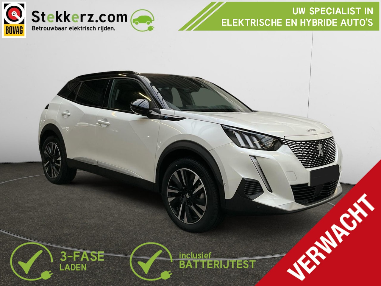 Peugeot e-2008 - EV GT 50 kWh Slechts 20km! Panoramadak, 3 fase - AutoWereld.nl