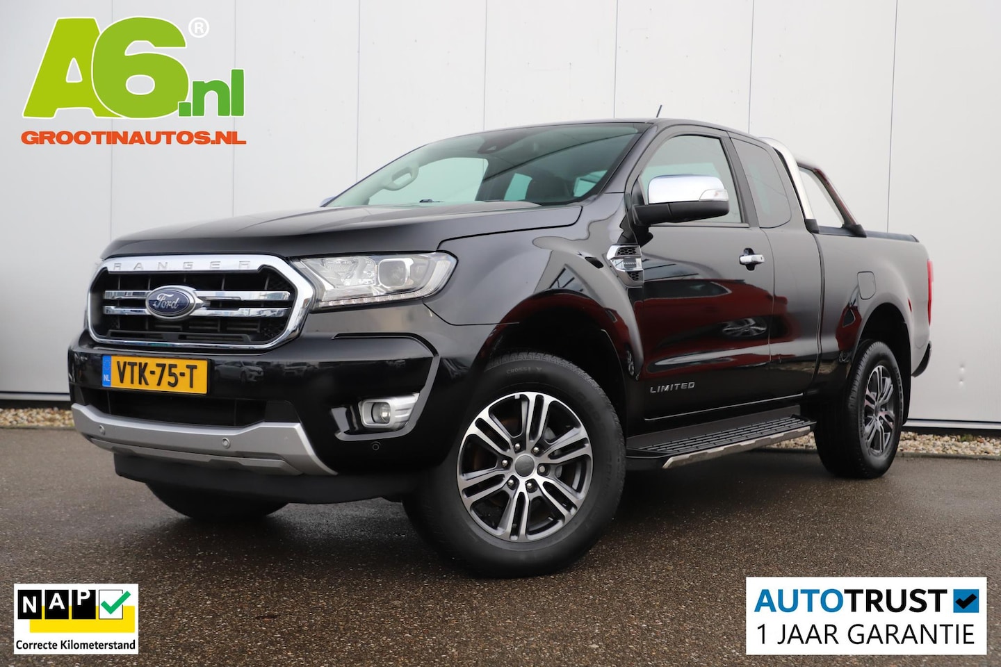 Ford Ranger - 2.0 EcoBlue Limited Super Cab 170PK Trekhaak Automaat Navigatie Achteruitrijcamera Carplay - AutoWereld.nl