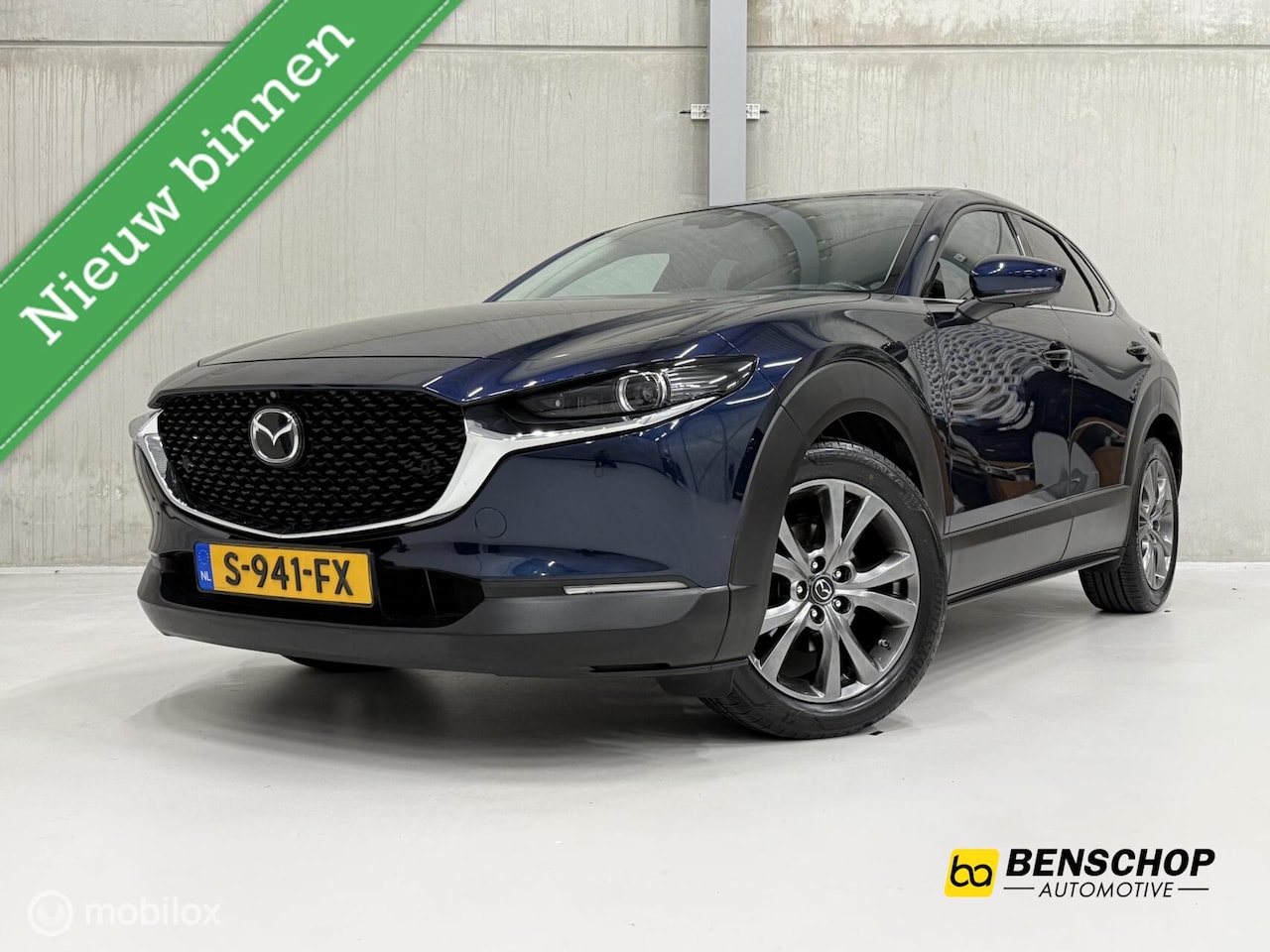 Mazda CX-30 - 2.0 e-SkyActiv-G M Hybrid Luxury Leer Carplay Bose 360 Camera Trekhaak LED ACC - AutoWereld.nl