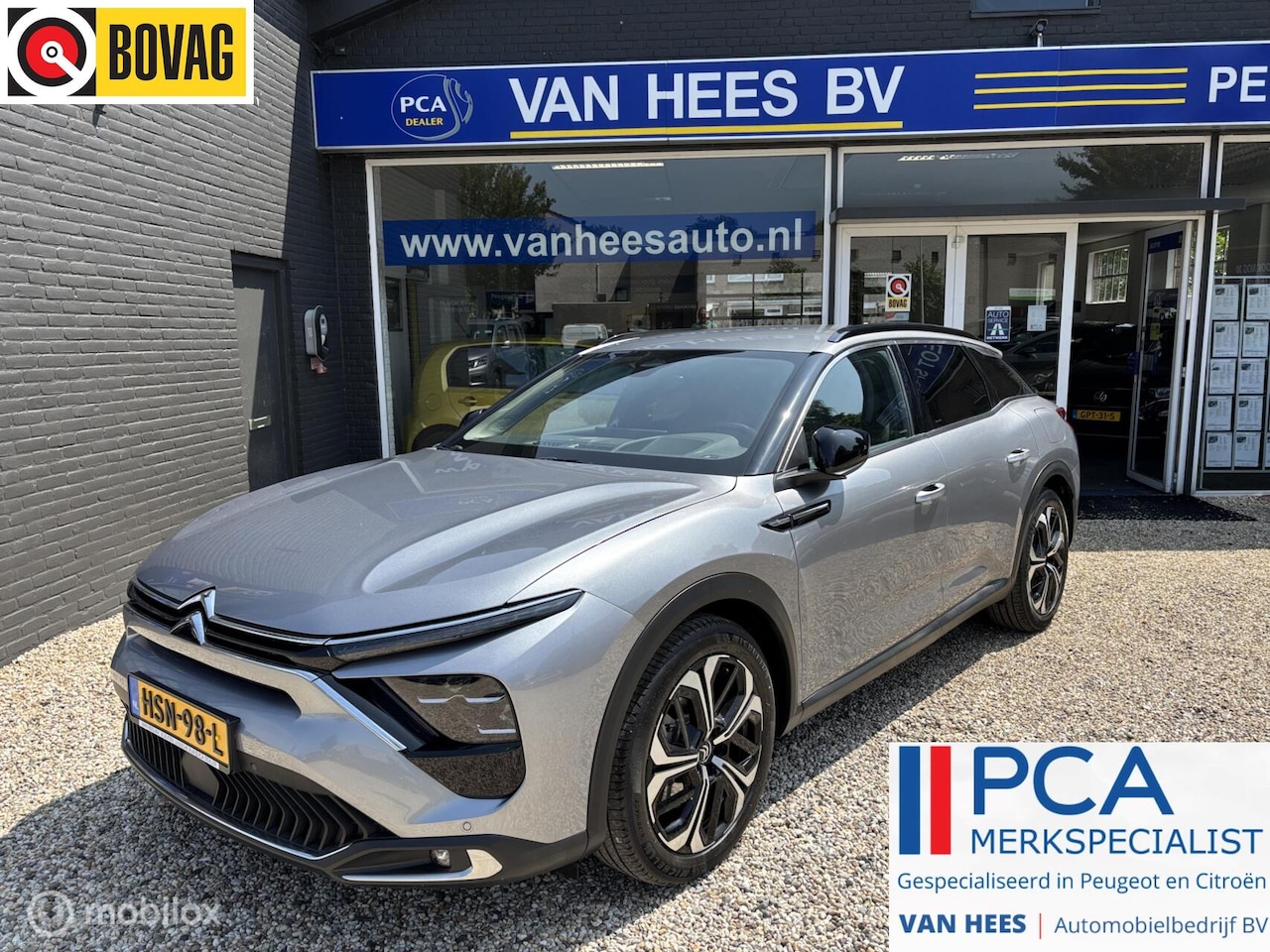 Citroën C5 X - 1.6 Plug-in 225 e:Hybrid Shine leer carplay 19 inch stuurverwarming automaat navigatie led - AutoWereld.nl
