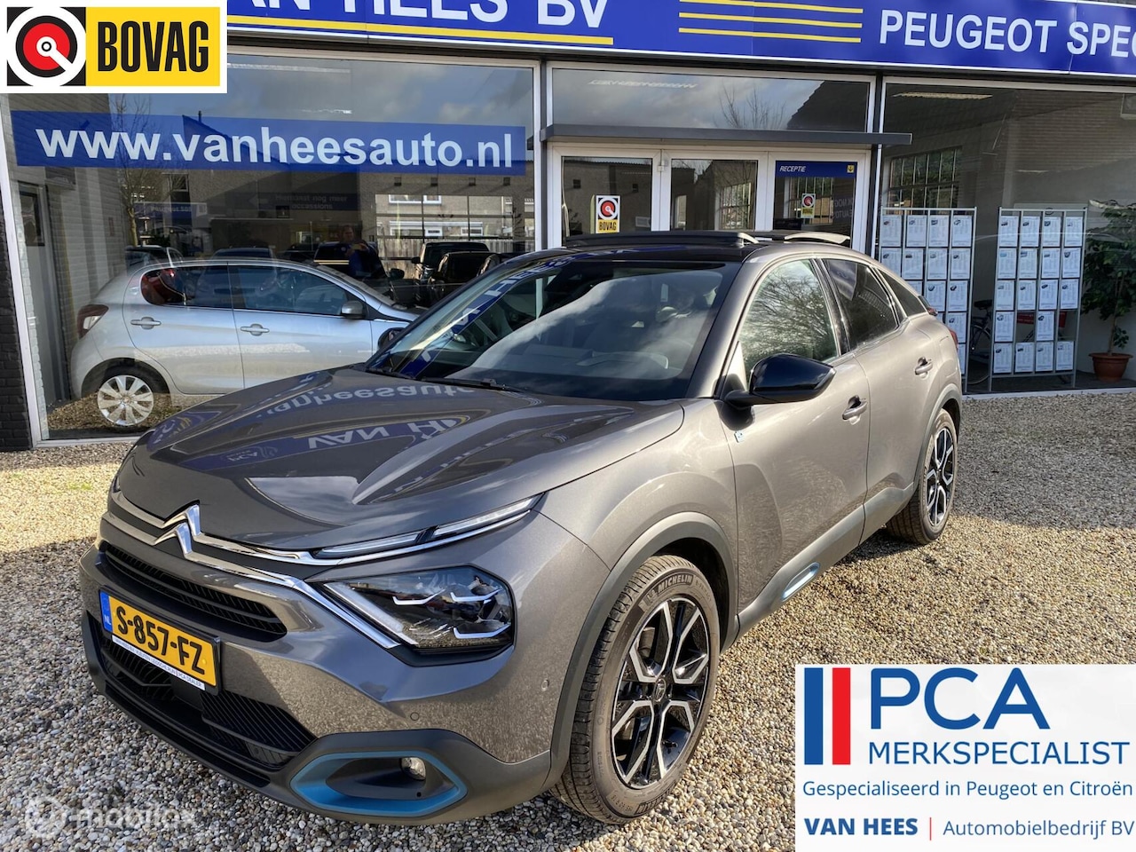 Citroën Ë-C4 - Shine Pack leder|panoramaschuifdak|camera|navigatie|head-up|verwarmde voorruit - AutoWereld.nl