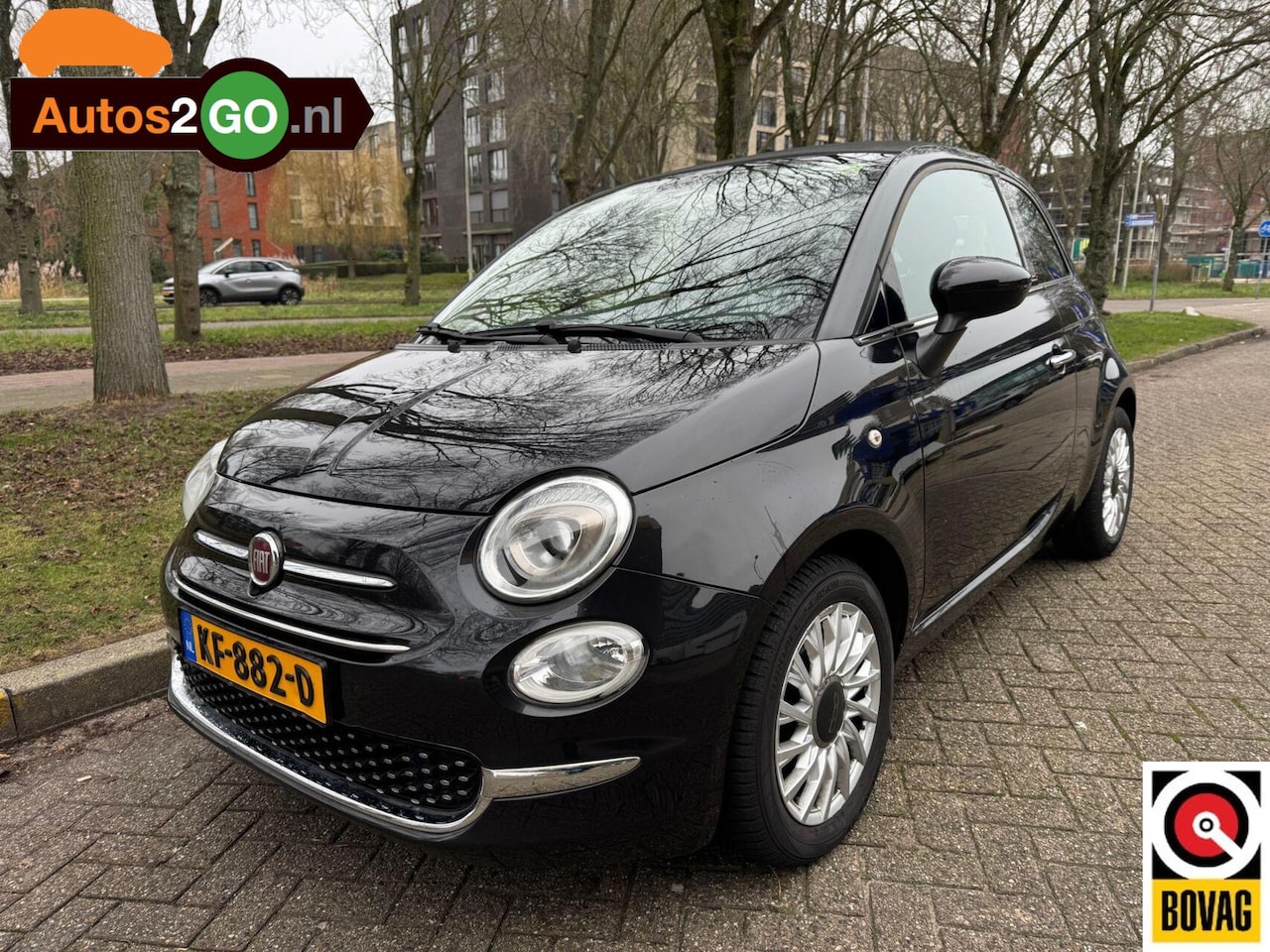 Fiat 500 - 0.9 TwinAir Turbo Lounge I Cabrio I Navi I Multimedia I Trekhaak I Rijklaar I - AutoWereld.nl