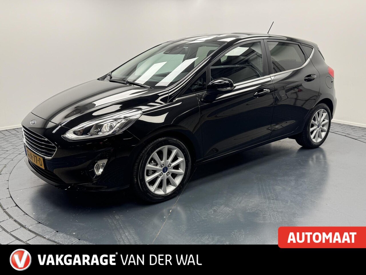 Ford Fiesta - 1.0i EcoBoost Titanium Automaat-Navigatie-Cr.contr-Clima-Parkeersensoren-Lm16''velgen - AutoWereld.nl