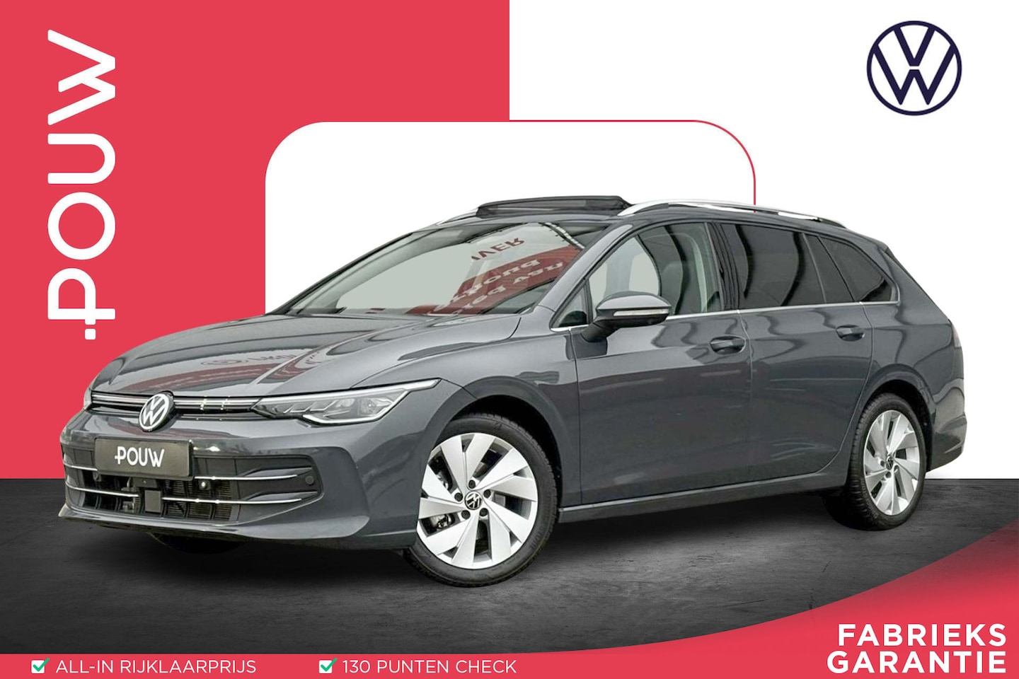 Volkswagen Golf Variant - 1.5 eTSI 150pk DSG Life Edition | Trekhaak | Panoramadak | Camera - AutoWereld.nl