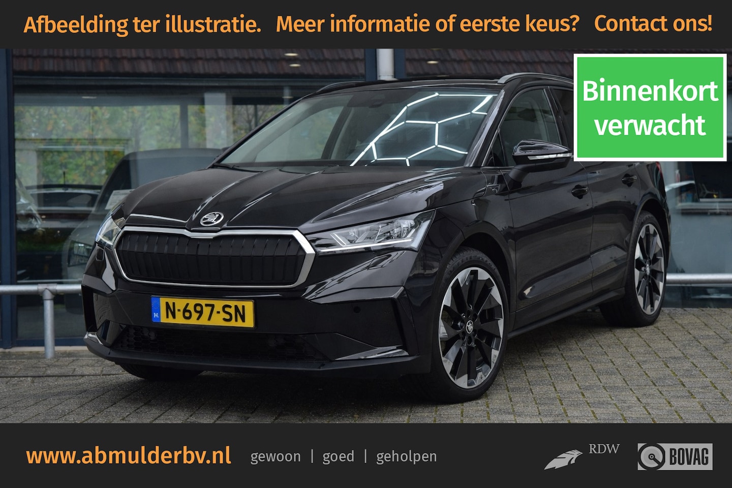 Skoda Enyaq iV - 180PK Automaat 60 | Org. NL | BOVAG Garantie | SOH 94% | Warmtepomp | Trekhaak | Achteruit - AutoWereld.nl