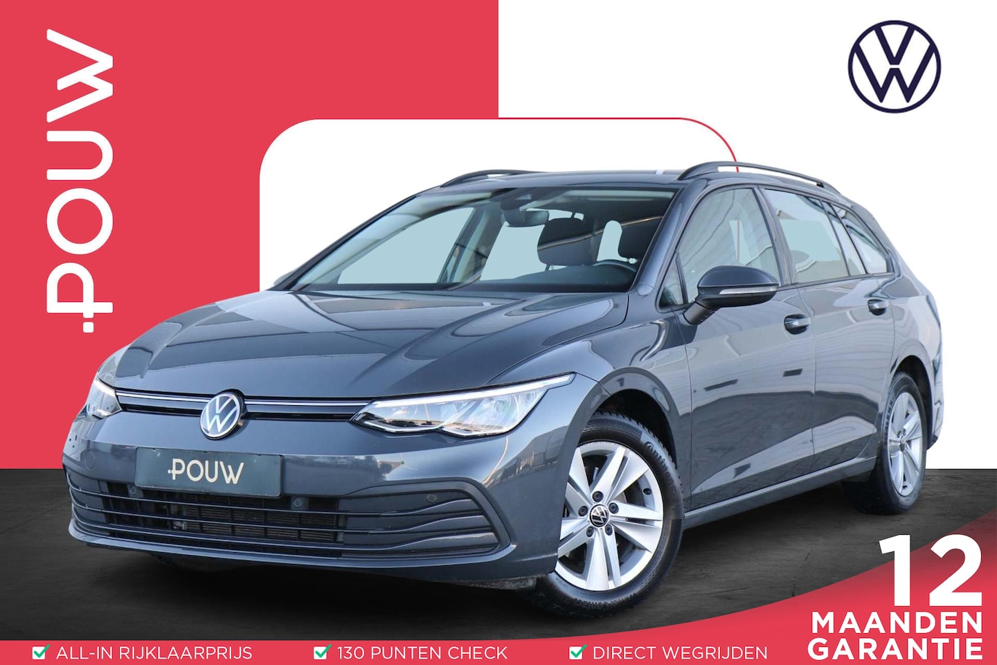 Volkswagen Golf Variant - 1.0 eTSI 110pk DSG Life | Navigatie | App Connect | Parkeersensoren | Cruise Control - AutoWereld.nl